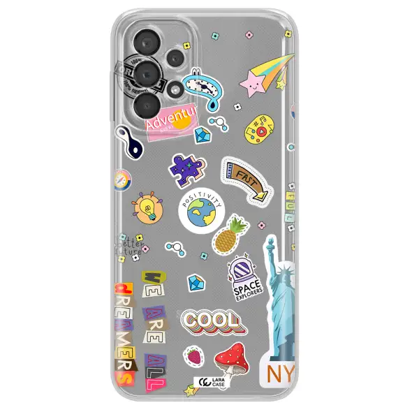 Stickers Samsung A23 5G Clear Tpu Case