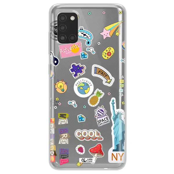 Stickers Samsung A31 Clear TPU Case