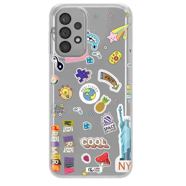 Stickers Samsung A33 Clear TPU Case