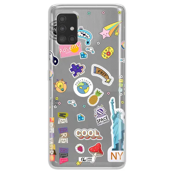 Stickers Samsung A51 Clear TPU Case