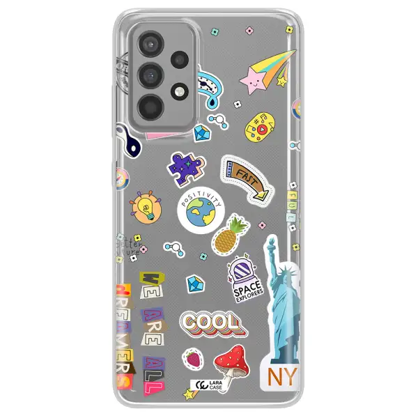 Stickers Samsung A52 Clear TPU Case