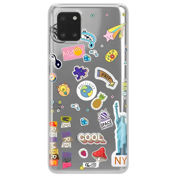 Stickers Samsung A81 Clear TPU Case