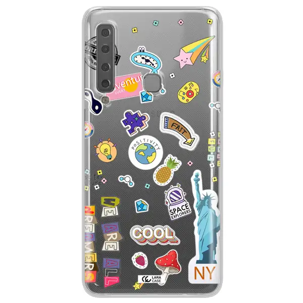 Stickers Samsung A9 2018 Clear TPU Case