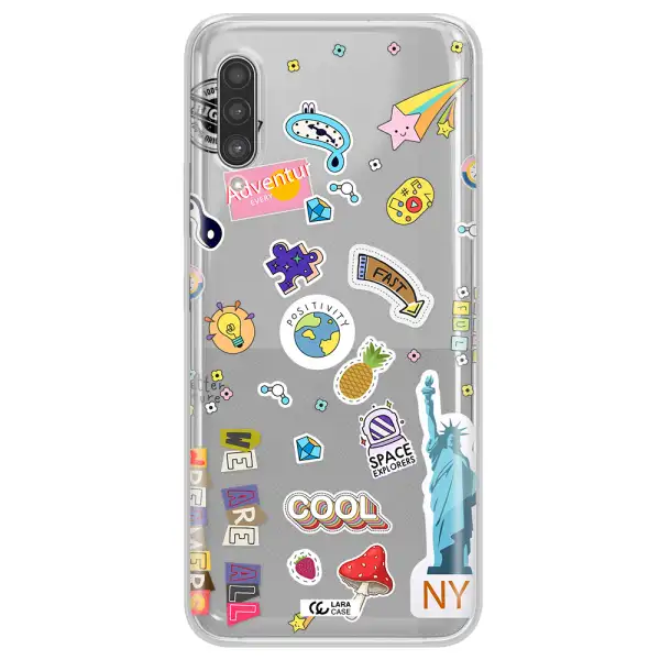 Stickers Samsung A90 Clear TPU Case