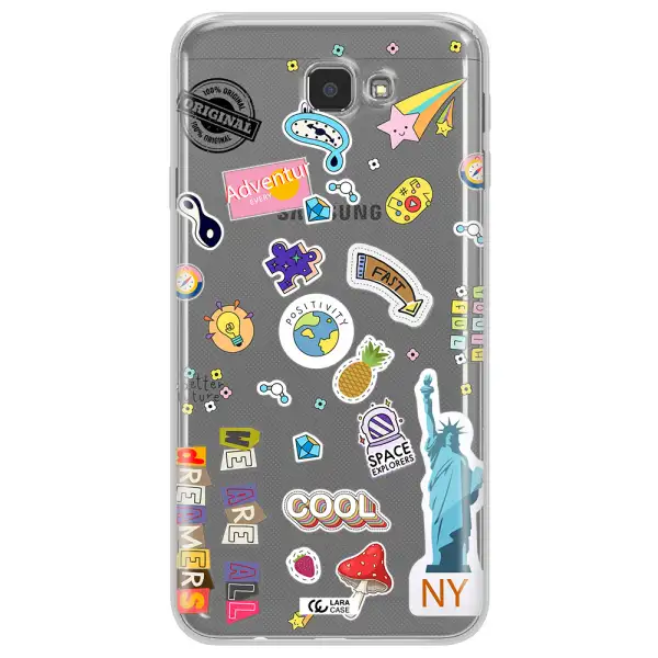 Stickers Samsung J7 Prim Clear TPU Case