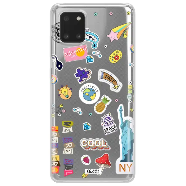 Stickers Samsung Note 10 Lite Clear TPU Case