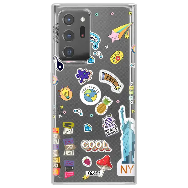 Stickers Samsung Note 20 Ultra Clear TPU Case