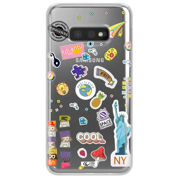 Stickers Samsung S10e Clear TPU Case