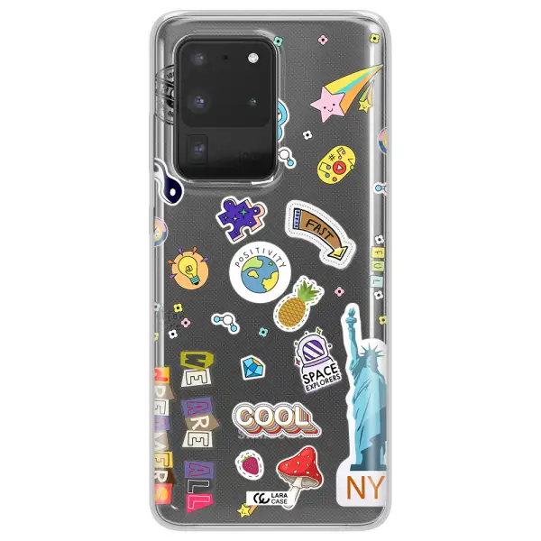 Stickers Samsung S20 Ultra Clear TPU Case