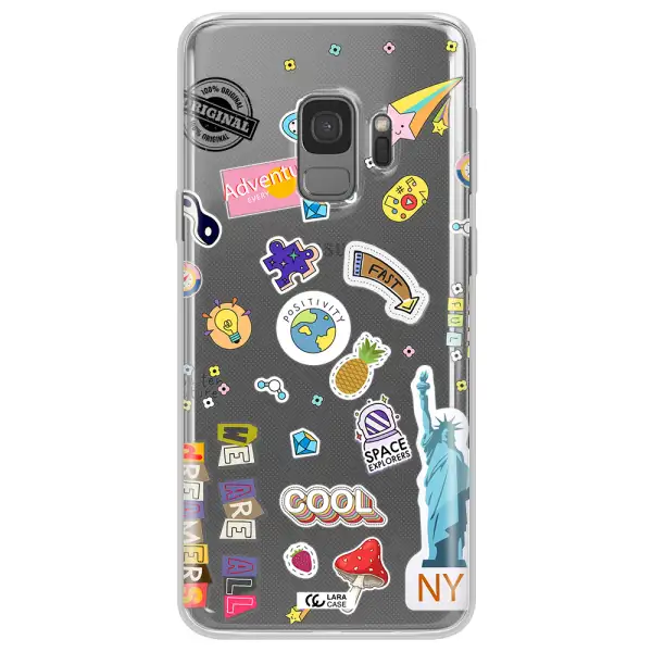 Stickers Samsung S9 Clear TPU Case