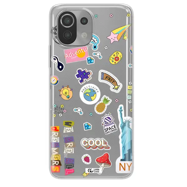 Stickers Xiaomi Mi 11 Lite Clear TPU Case