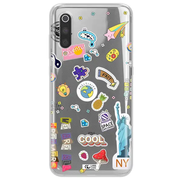 Stickers Xiaomi Mi 9 Clear TPU Case