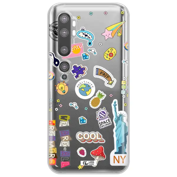Stickers Xiaomi Mi Note 10 Clear TPU Case