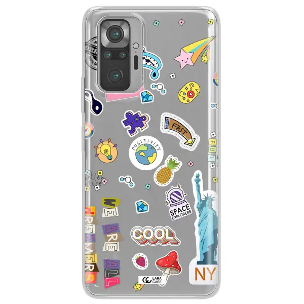 Stickers Xiaomi Note 10 Pro Clear TPU Case