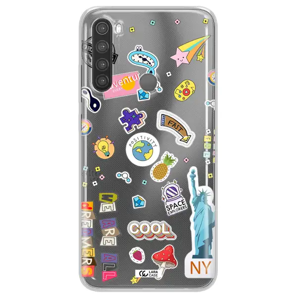 Stickers Xiaomi Note 8 Clear TPU Case