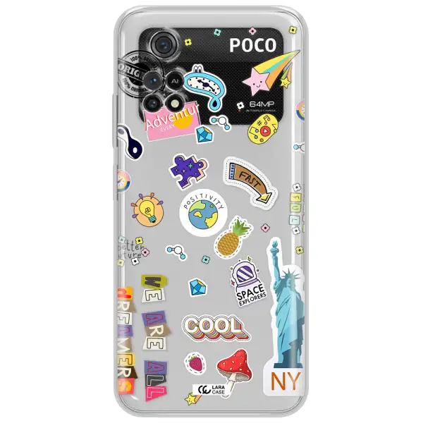 Stickers Xiaomi Poco M4 Pro 4G Clear Tpu Case