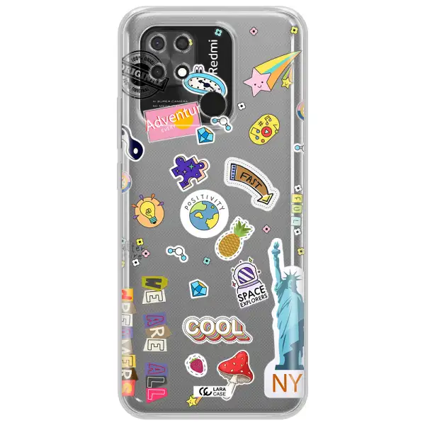 Stickers Xiaomi Redmi 10C Clear TPU Case