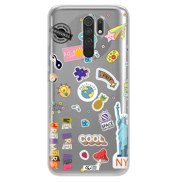Stickers Xiaomi Redmi 9 Clear TPU Case