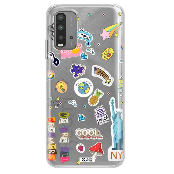 Stickers Xiaomi Redmi 9T Clear TPU Case
