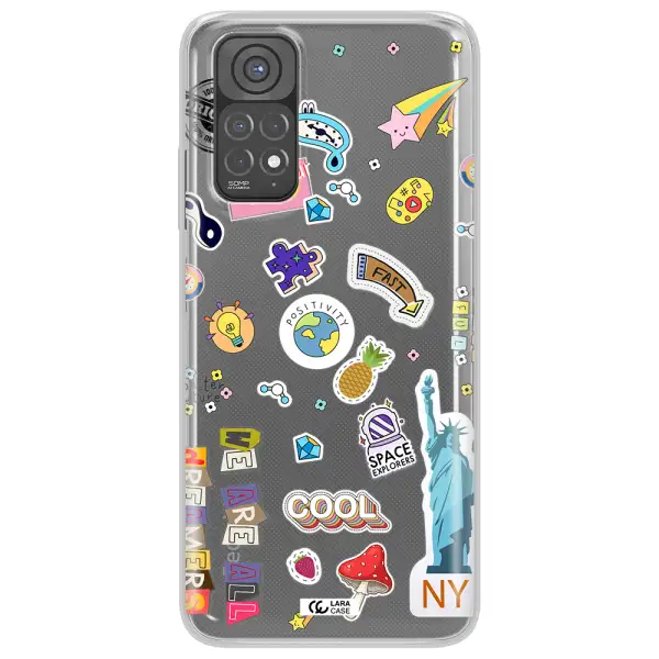 Stickers Xiaomi Redmi Note 11 Clear TPU Case