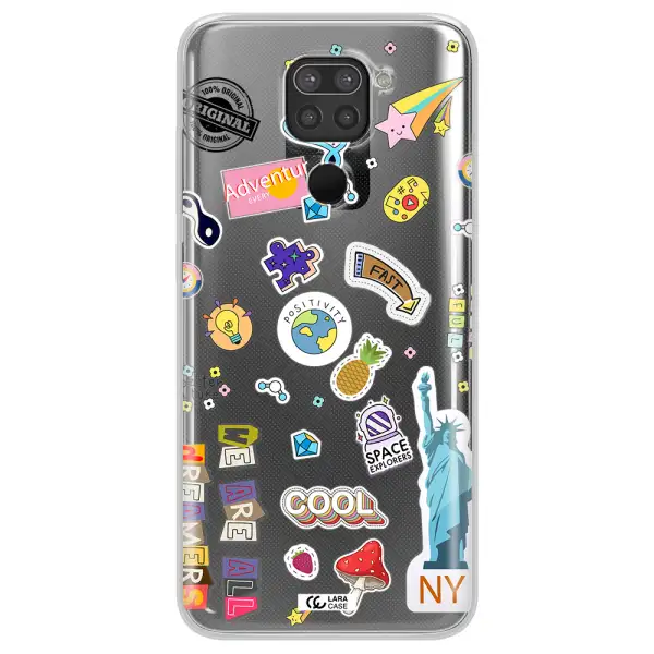 Stickers Xiaomi Redmi Note 9 Clear TPU Case