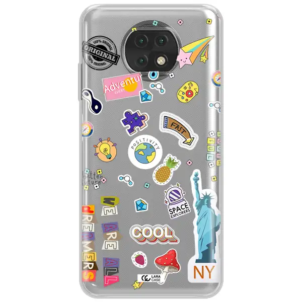 Stickers Xiaomi Redmi Note 9T Clear Tpu Case