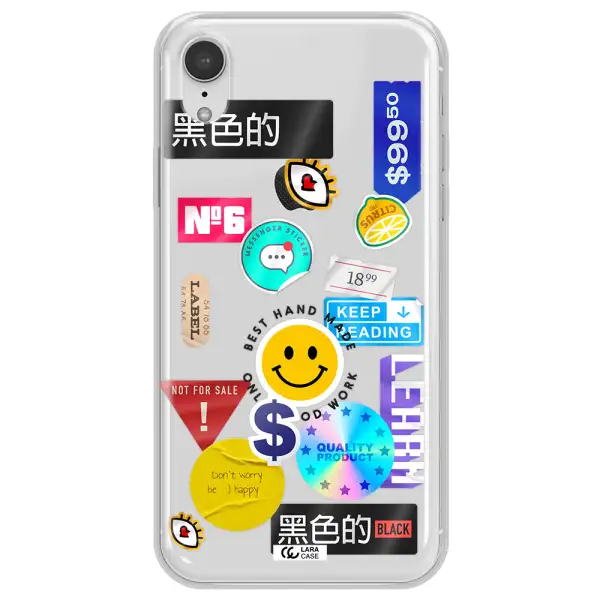 Happy Stıckers Apple iPhone XR Clear TPU Case