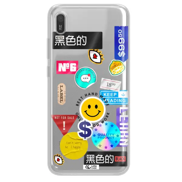 Happy Stıckers Huawei Y6 Pro 2019 Clear TPU Case