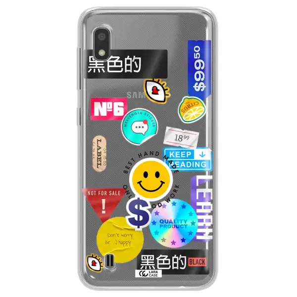 Happy Stıckers Samsung A10 Clear TPU Case