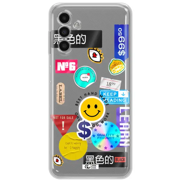 Happy Stıckers Samsung A13 5G Clear Tpu Case