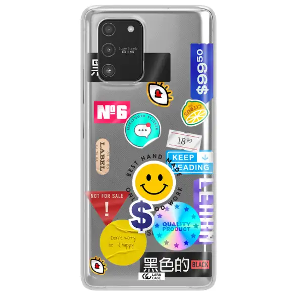 Happy Stıckers Samsung A91 Clear TPU Case