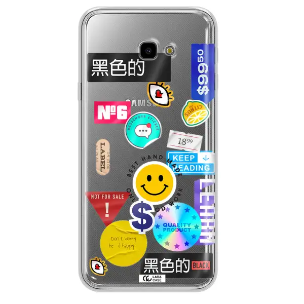 Happy Stıckers Samsung J4 Plus Clear TPU Case