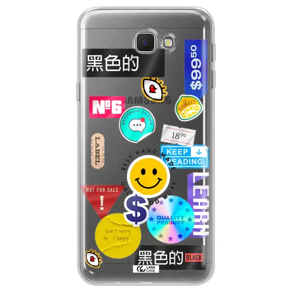 Happy Stıckers Samsung J5 Prime Clear TPU Case