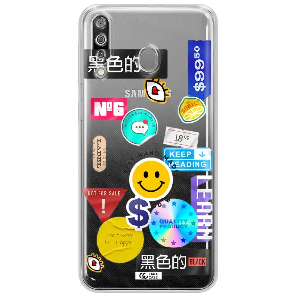 Happy Stıckers Samsung M30 Clear TPU Case