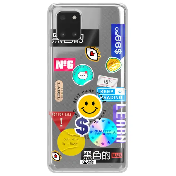 Happy Stıckers Samsung Note 10 Lite Clear TPU Case