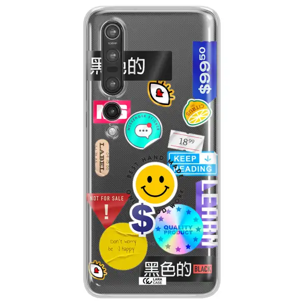 Happy Stıckers Xiaomi Mi 10 Pro Clear TPU Case