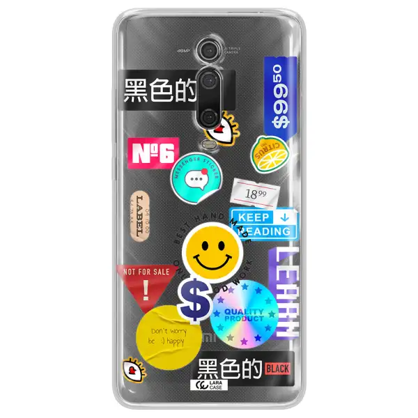Happy Stıckers Xiaomi Mi 9T Clear TPU Case