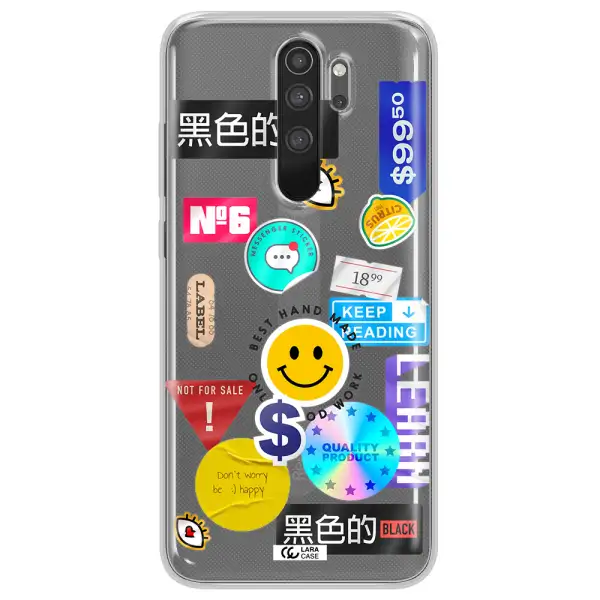 Happy Stıckers Xiaomi Note 8 Pro Clear TPU Case