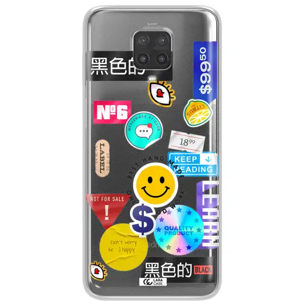 Happy Stıckers Xiaomi Note 9 Pro Clear TPU Case