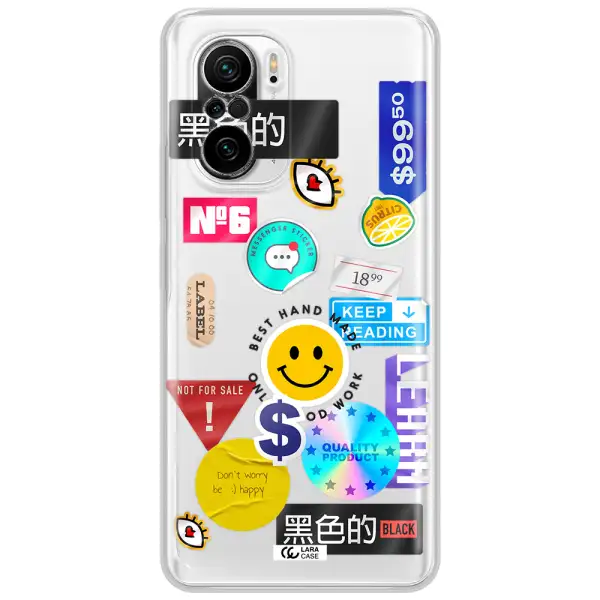 Happy Stıckers Xiaomi Poco F3 Clear Tpu Case