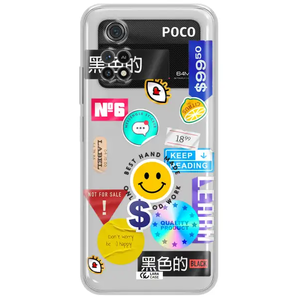 Happy Stıckers Xiaomi Poco M4 Pro 4G Clear Tpu Case