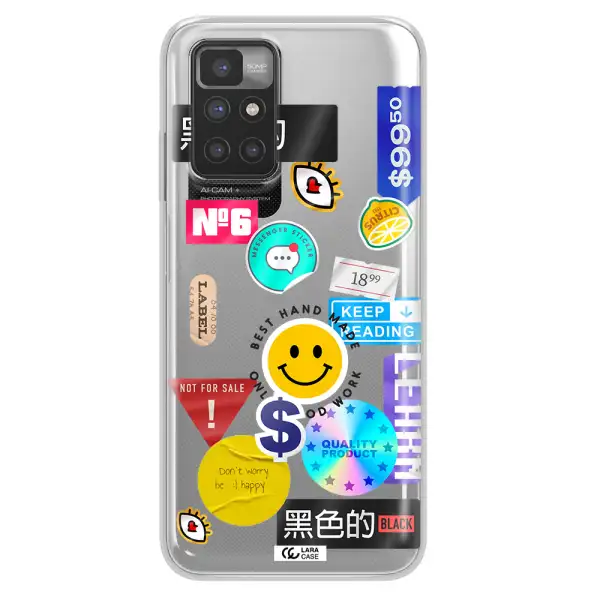 Happy Stıckers Xiaomi Redmi 10 Clear TPU Case