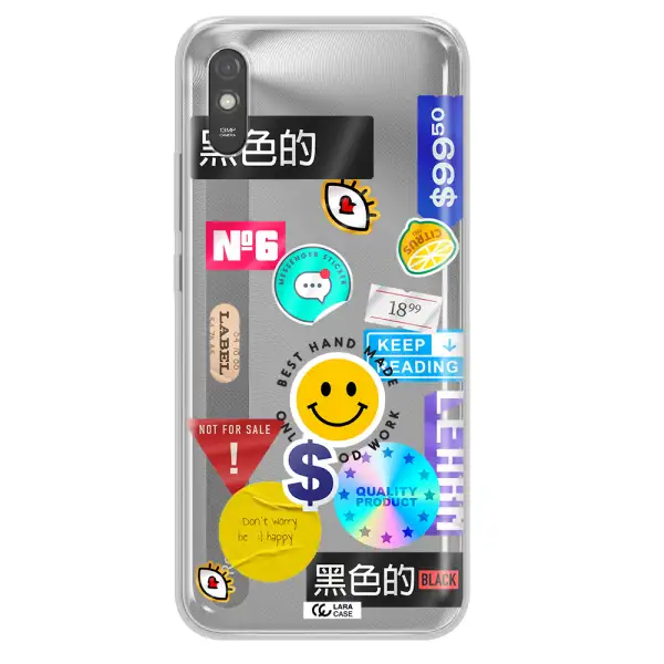 Happy Stıckers Xiaomi Redmi 9A Clear TPU Case