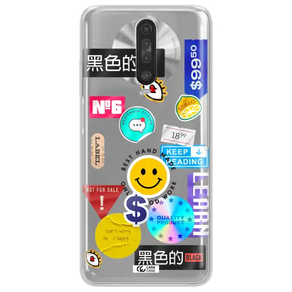 Happy Stıckers Xiaomi Redmi K30 Clear TPU Case