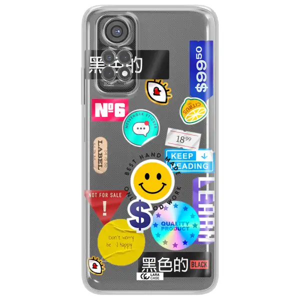 Happy Stıckers Xiaomi Redmi Note 11S Clear Tpu Case