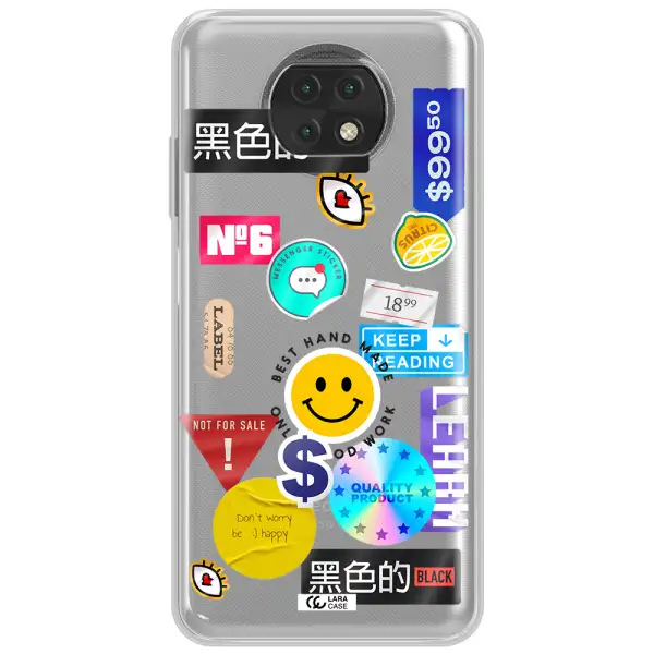 Happy Stıckers Xiaomi Redmi Note 9T Clear Tpu Case