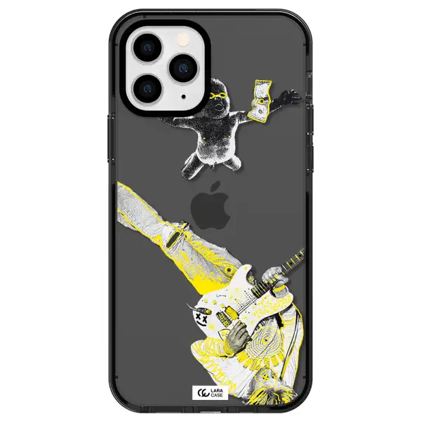 Guitarist Apple iPhone 11 pro impact Smoke Black Case