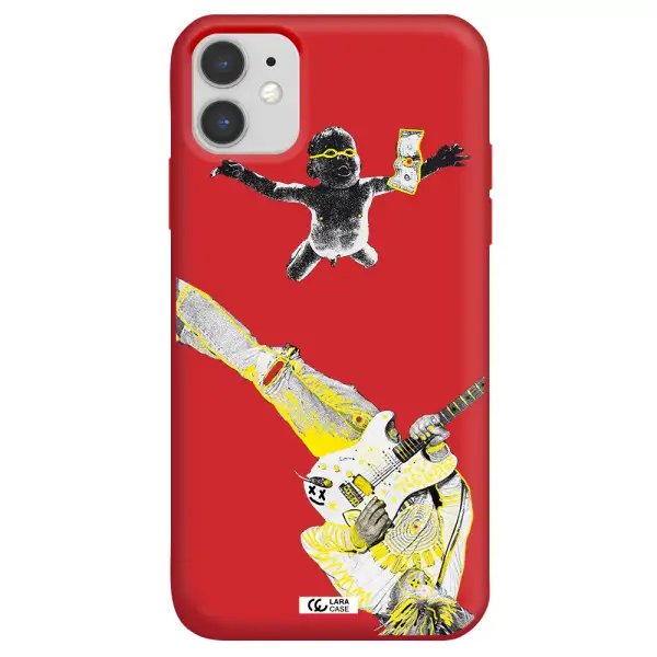 Guitarist Apple iPhone 11 Silicone Imperial Red Case