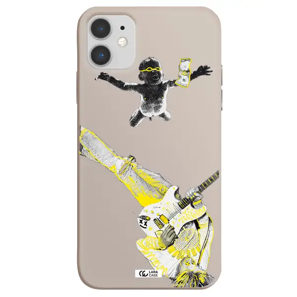Guitarist Apple iPhone 11 Silicone Stone Case