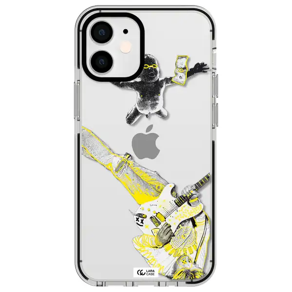 Guitarist Apple iPhone 12 mini impact black border Case